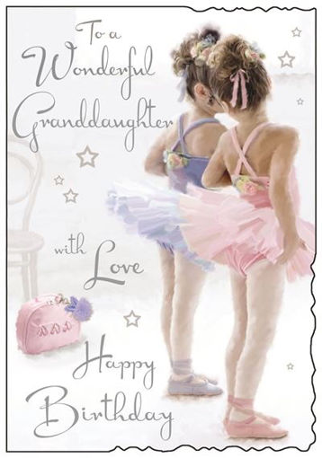 Picture of TO A WONDERFUL GRANDDAUGHTER BIRTHDAY CARD